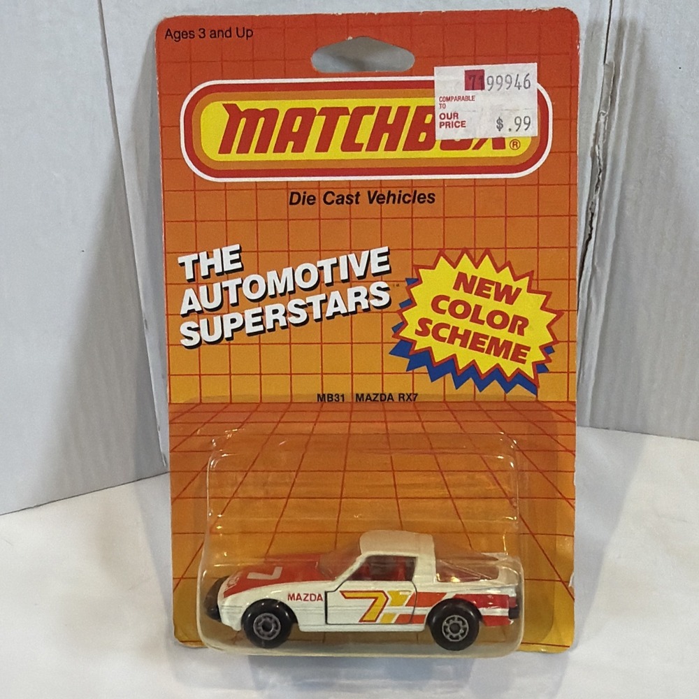 Vintage Matchbox Lot Porsche Turbo Mazda RX7 VW Golf GTI Carded 80s - Picture 7 of 14